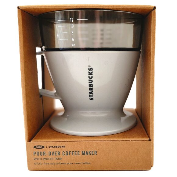Starbucks OXO Single Serve Auto-Drip Pour-Over Coffee Maker with Water Tank NEW - Picture 1 of 6